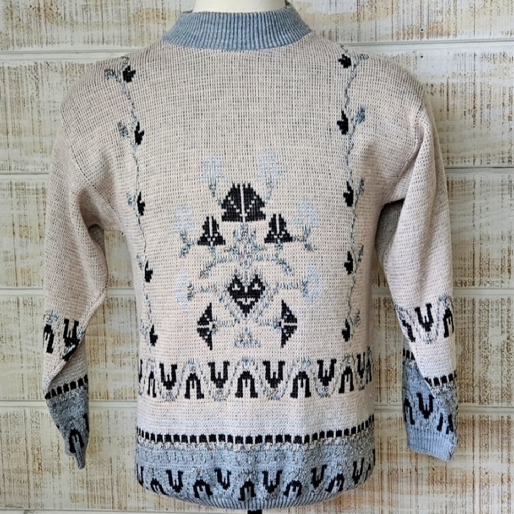 VINTAGE 90S SWEATER VENEZIA PINK SPARKLE SZ‎ 20